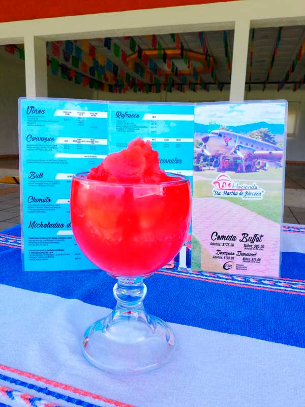 Bebidas – Restaurante Santa Martha de Bárcena Oaxaca